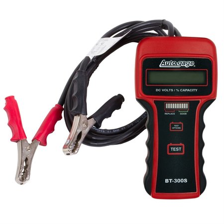 AUTO METER PRODUCTS BATTERY TESTER, 12V, AUTOGAGE AUTBT-300S